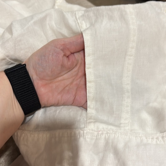 Tommy Bahama Large Women's 100% Linen jacket Spring Easter Summer cropped pocket - Picture 7 of 11